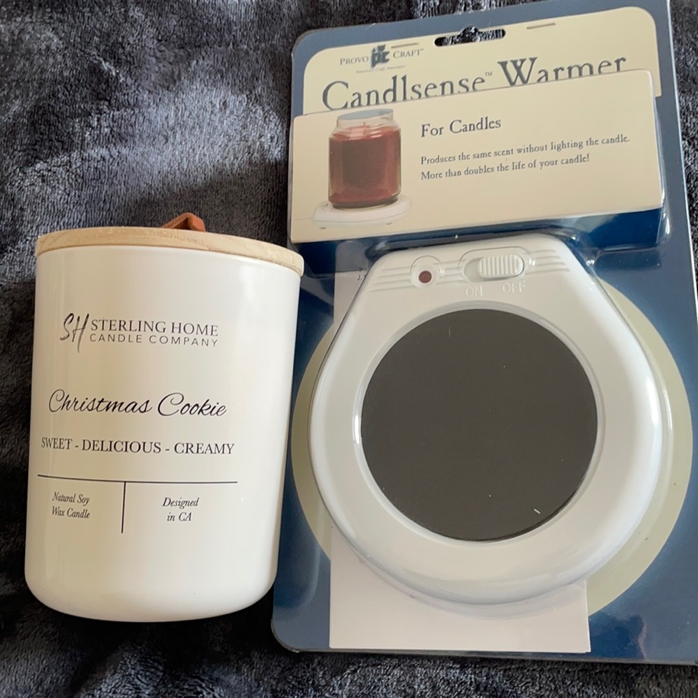 Christmas Cookie Natural Soy Wax Candle and Candle Warmer